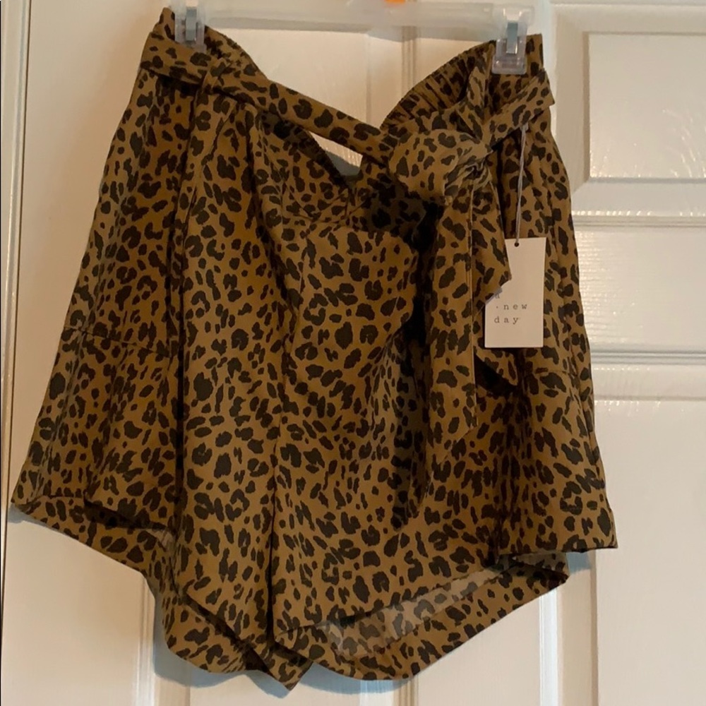 Tie Waist A New Day Leopard Shorts!